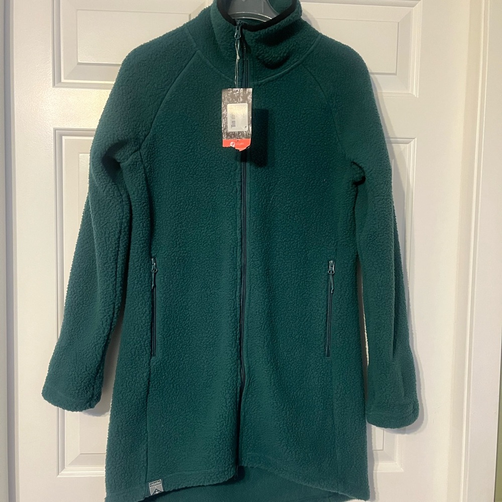Oiselle AT Green Fleece Jacket new with tags. Size S